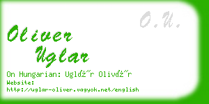 oliver uglar business card